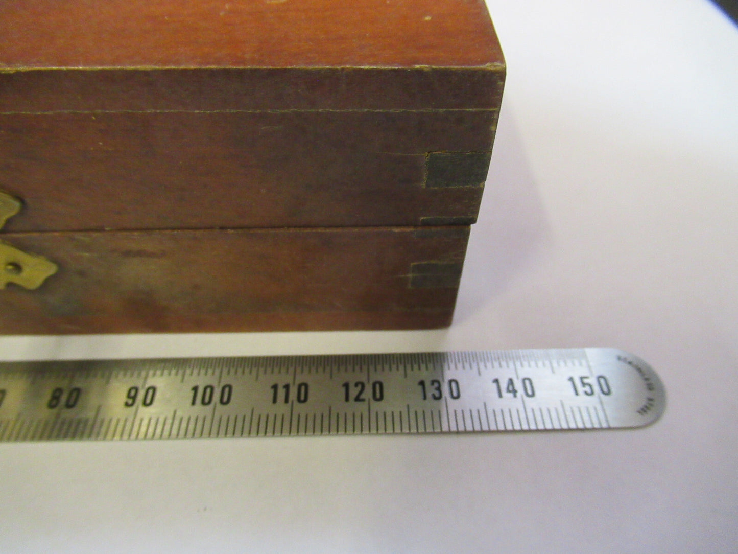 Antique wood box Spencer Lens Co. American Optical Co. for glass slides Microscope Part