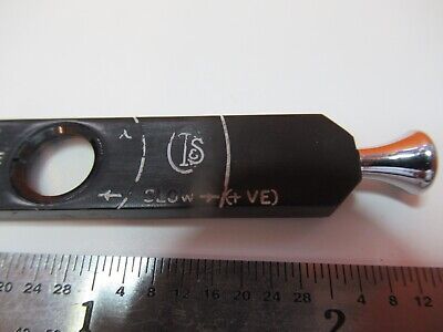 CTS QUARTZ LAMBDA SLIDE POLARIZATION OPTICS MICROSCOPE PART AS PICTURED A7-A-11A