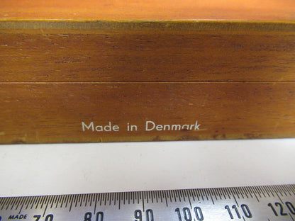 EMPTY WOODEN BOX BRUEL KJAER DENMARK MAHOGANY CASE ACCELEROMETER AS IS  Q2-128