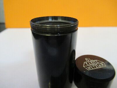 EMPTY BRASS OBJECTIVE CANISTER LEITZ WETZLAR MICROSCOPE PART AS PICTURED W3-B-31