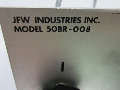 RF MICROWAVE ATTENUATOR 2.2 GHz FREQUENCY JFW 50BR BIN#F6