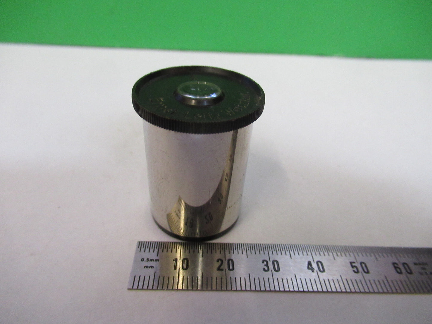 Antique Brass Ernst Leitz Germany "4" Ocular Eyepiece Microscope Part AS Pic