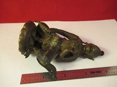 ANTIQUE BRASS SCULPTURE figure GODESS HINDUISM THAILAND CAMBODIA INDIA &C8-A-03