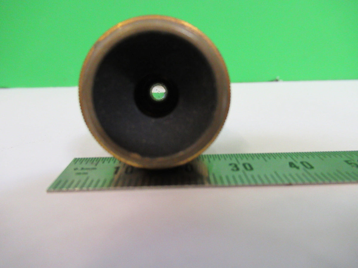 ANTIQUE BRASS 1.9mm OBJECTIVE BAUSCH LOMB MICROSCOPE PART AS PICTURED X6-A-51