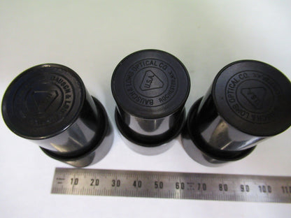 BAUSCH LOMB ANTIQUE LOT PLASTIC EMPTY CANS MICROSCOPE PART AS PICTURED Y4-FT-86