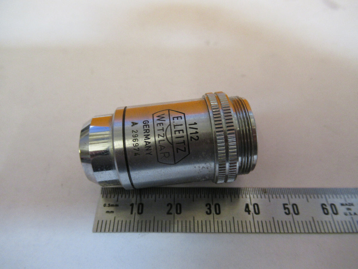 ANTIQUE ERNST LEITZ 100X/170 OBJECTIVE  MICROSCOPE PART AS PICTURED &P9-A-21