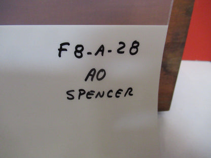 Antique wood box Spencer Lens Co. American Optical Co. for glass slides Microscope Part