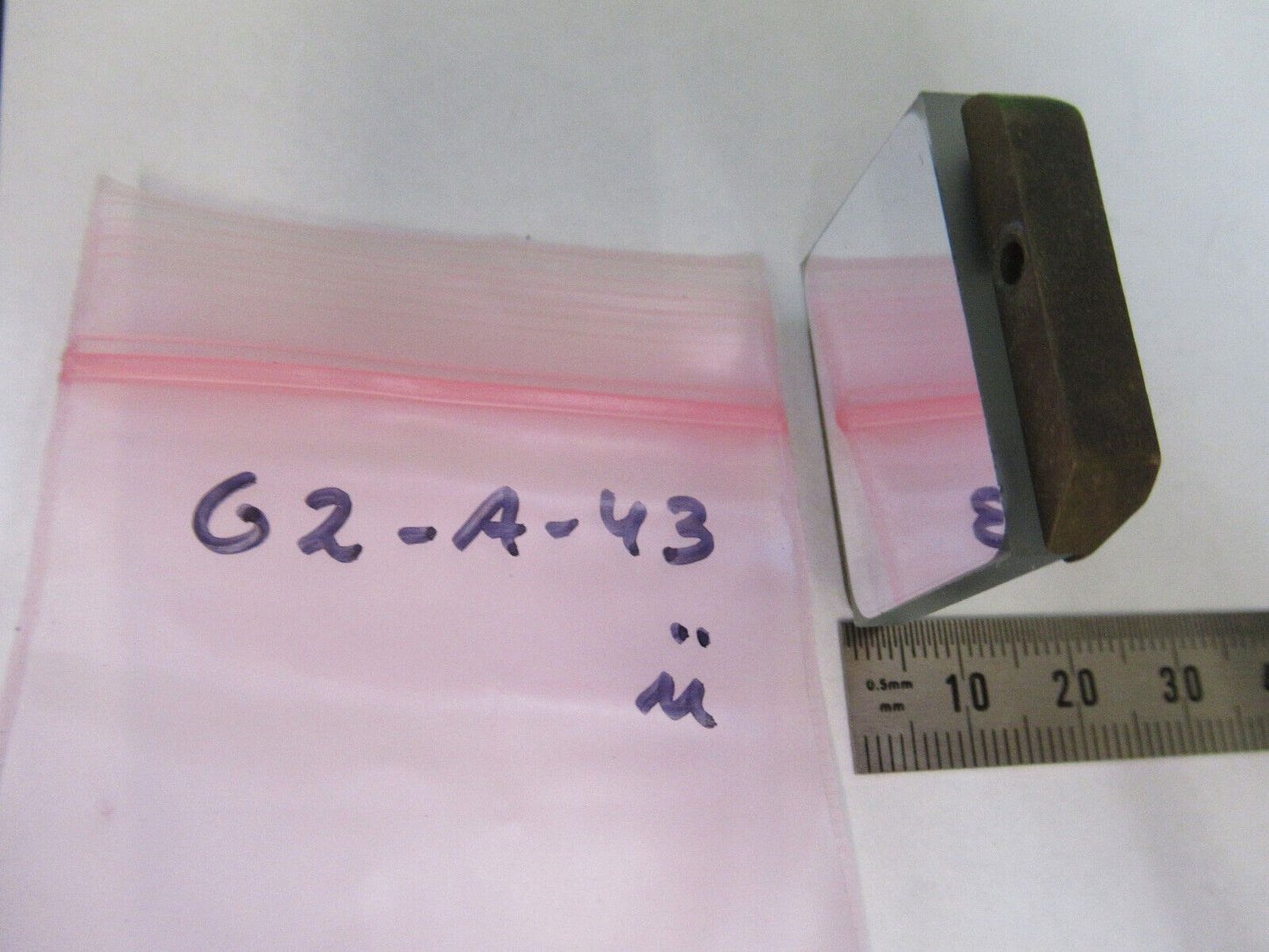 BAUSCH LOMB MIRROR ASSEMBLY ANTIQUE MICROSCOPE PART AS PICTURED &G2-A-43