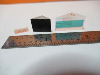 Lot 3 Ea Mini Prisms Optical Glass Mil Spec Laser Optics