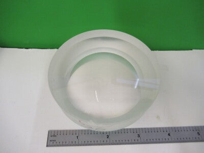 OPTICAL LARGE HEAVY THICK PL CC LENS BK7 GLASS LASER OPTICS AS PICTURED &T2-B-11
