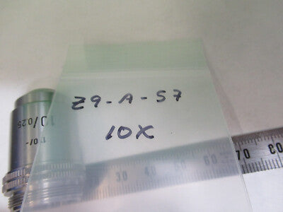 LEITZ WETZLAR OBJECTIVE 10X /170 OPTICS MICROSCOPE PART AS PICTURED #Z9-A-57