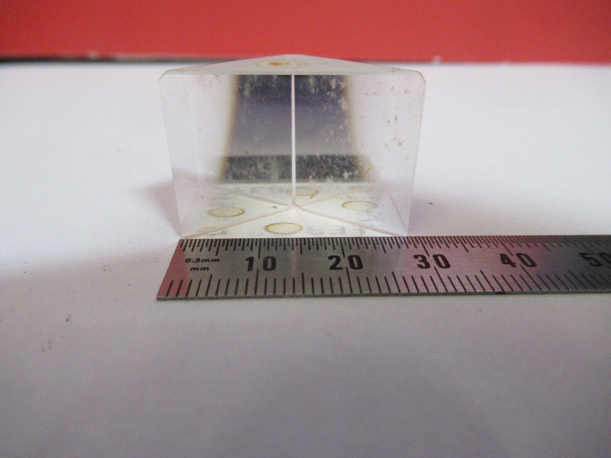 BAUSCH LOMB OPTICS GLASS PRISM MICROSCOPE PART AS PICTURED #S5-A-07