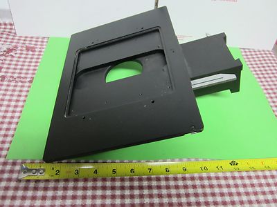 MICROSCOPE PART POLYVAR LEICA REICHERT STAGE SPECIMEN MICROMETER AS IS BIN#A8