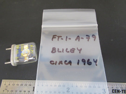 BLILEY ELECTRIC QUARTZ CRYSTAL B27 RESONATOR 3.0 MHz FREQUENCY AS PIC #FT-1-A-79