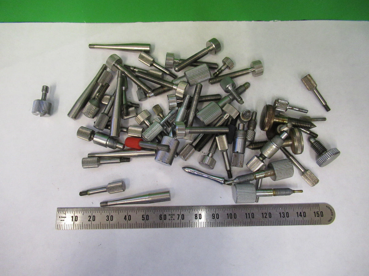 RARE LOT OF SCREWS FOR ZEISS WILD BAUSCH ETC MICROSCOPE PART AS PICTURED 82-A-50