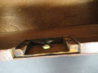ANTIQUE WOOD CABINET EMPTY OPTICIANS LONDON COLLINS UK MICROSCOPE PART ta-5