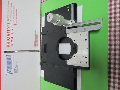 LEITZ WETZLAR GERMANY STAGE MICROMETER TABLE SPECIMEN MICROSCOPE OPTICS BN#N1-10