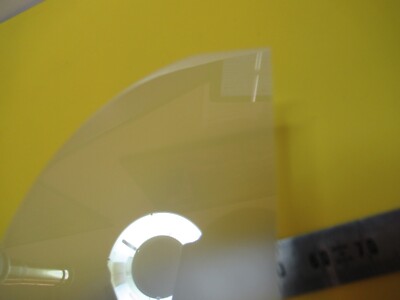 SAPPHIRE WAFER SINGLE CRYSTAL HALF PIECE ALUMINUM OXIDE AS PICTURED &18-A-60
