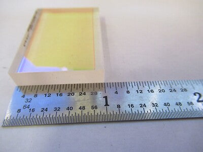 OPTICAL FLAT COATED RECTANGLE OPTICS AS PICTURED &3K-A-14