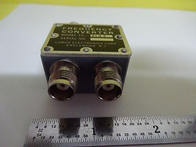 RF MICROWAVE FREQUENCY CONVERTER LORCH 218Z TNC CONNECTOR AS IS  BIN#P9-05