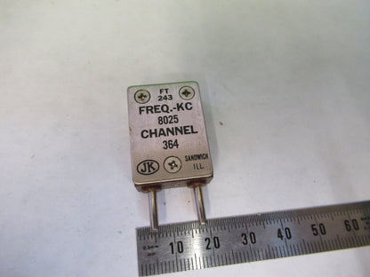 VINTAGE WWII JK CTS QUARTZ CRYSTAL FT-243 8025 KC FREQUENCY RADIO AMATEUR S1-B38