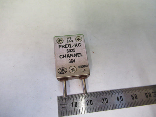 Vintage Wwii Jk Cts Quartz Crystal FT-243 8025 Kc Frequency Radio Amateur