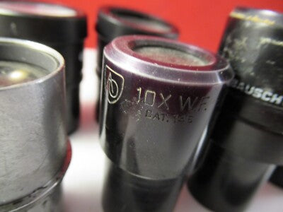 Lot Eyepieces Bausch Olympus American Optical Co. Microscope Part