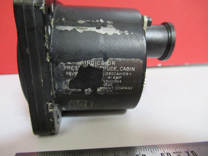 INDICATOR PRESSURE ALTITUDE CABIN KOLLSMAN 128SCA109-1  AS PICTURED  T1-A-40