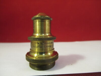 Antique Brass Objective Bausch & Lomb 1/6 Optics Microscope