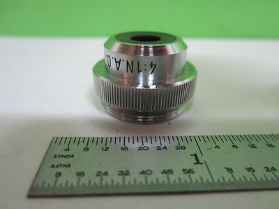 MIKROSKOPTEIL OBJEKTIV ROLYN GERMANY 4X OPTICS AS IS BIN#T5-33