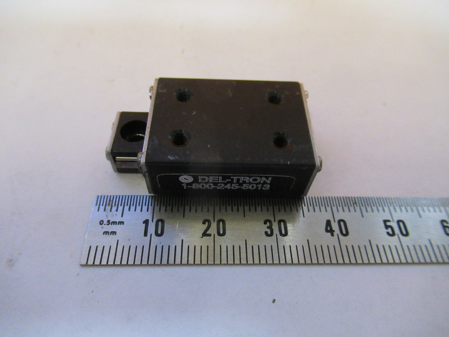DEL-TRON MINI LINEAR POSITIONING SLIDE BEARING PART AS PICTURED #1E-FT-55