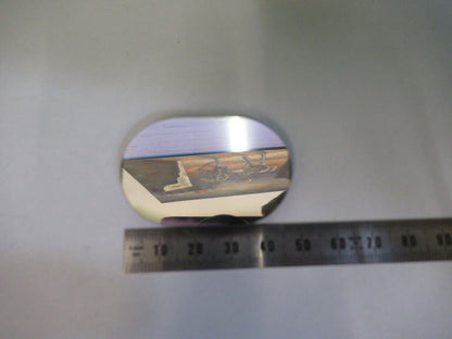 OPTICAL RACETRACK MIRROR [stained edge]  OPTICS AS PICTURED Z1-A-225