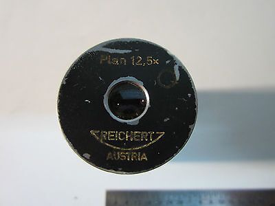 MICROSCOPE PART EYEPIECE REICHERT AUSTRIA PLAN 12.5X OPTICS BIN#24-50-5