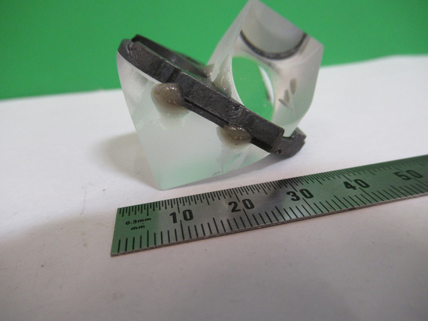 AMSCOPE GLASS PRISM SET HEAD OPTICS MICROSCOPE PART AS PICTURED 80-B-37