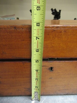 ANTIQUE HENRY CROUCH LONDON EMPTY WOOD BOX 1900"s MICROSCOPE AS PICTURED &TB-5-b