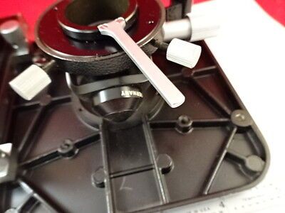 MICROSCOPE PART LEITZ GERMANY SM-LUX TABLE STAGE + CONDENSER  AS IS B#P2-A-99