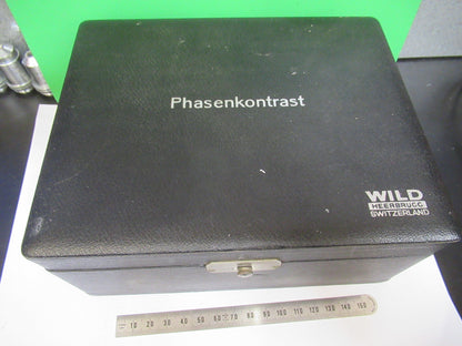 EMPTY WILD HEERBURGG PHASENKONTRAST BOX MICROSCOPE PART AS PICTURED &Z8-A-45