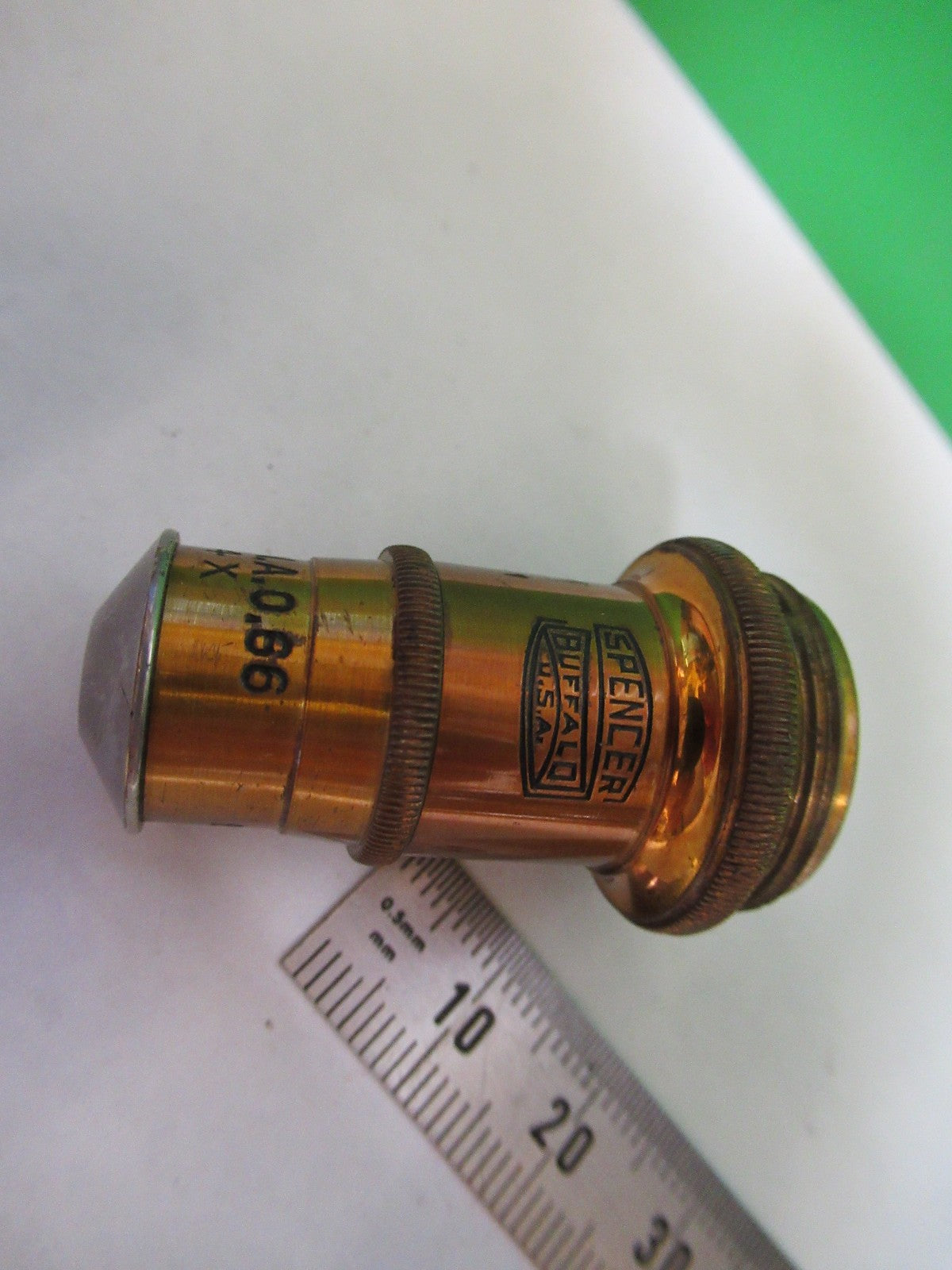 ANTIQUE SPENCER OPTICS AO OBJECTIVE 44X LENS MICROSCOPE PART AS PICTURED T5-A-72