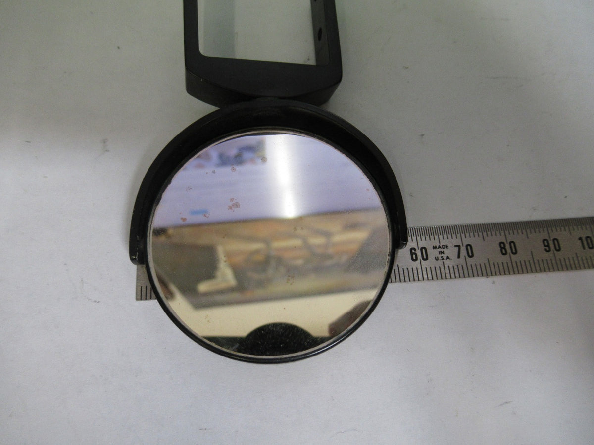 ANTIQUE BAUSCH LOMB MIRROR ASSEMBLY OPTICS MICROSCOPE PART AS PICTURED T5-A-62
