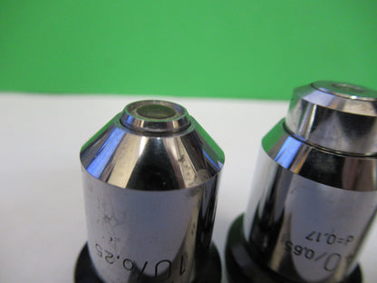 Lot 2 Ea Wild M20 M11 Objective 10X 40X Microscope Part