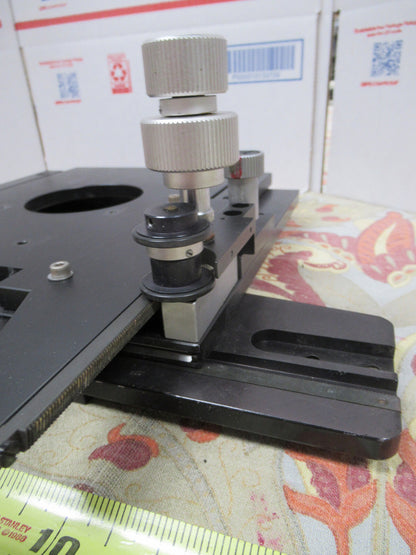 FOR PARTS ERGOLUX XY STAGE TABLE LEITZ WETZLAR MICROSCOPE PART as pictured &TC-4