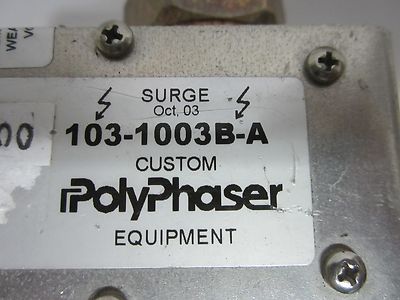 POLYPHASER SURGE PROTECTOR ANTENNA BIN#G8-15