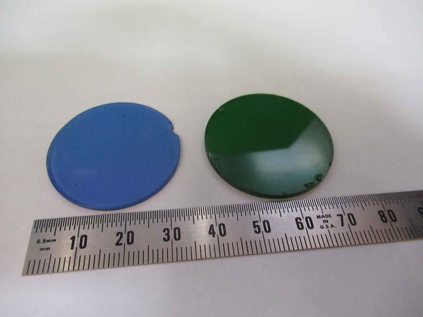 Bausch & Lomb blue + green filters Glass Microscope Part