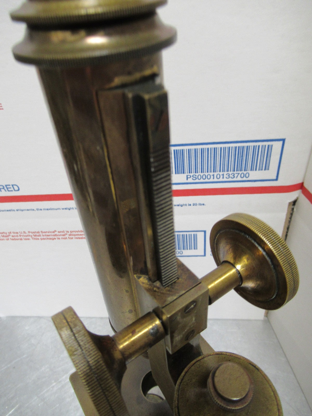 ANTIQUE BRASS BAUSCH LOMB circa 1880 RARE MICROSCOPE AS PICTURED LOB