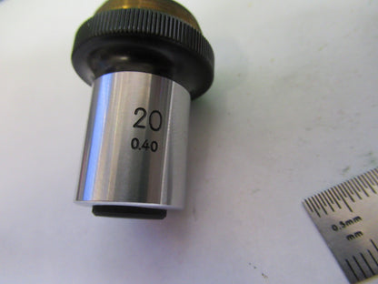 NIKON JAPAN OBJECTIVE 20X LENS OPTICS MICROSCOPE PART AS PICTURED &G2-A-104