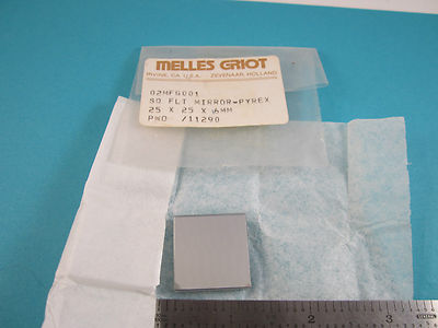 MELLES GRIOT MIRROR 25X25X6 mm NOS OPTICS LASER OPTICAL