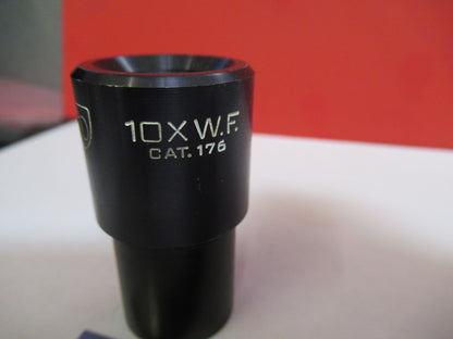 AO AMERICAN 10X CAT 176 EYEPIECE OPTICS MICROSCOPE PART AS PICTURED V7-A-61