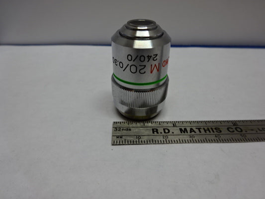 Microscope Part Unitron Japan Objective Lwd M 20X Infinity Optics