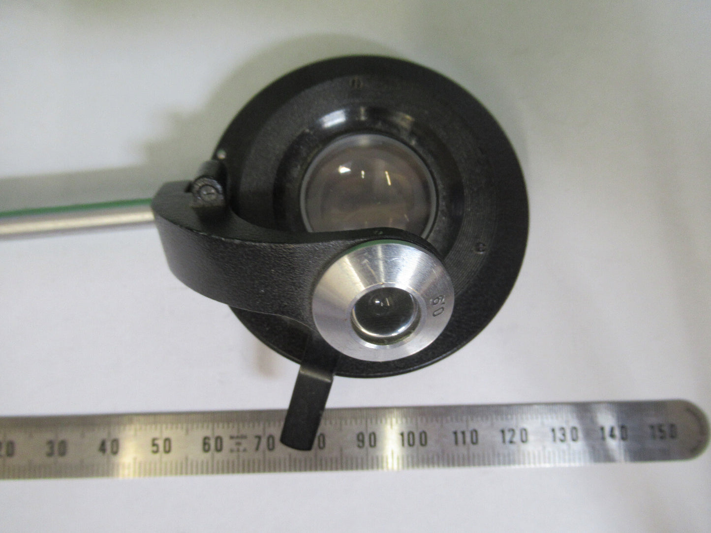 CARL ZEISS GERMANY MOUNTED CONDENSER IRIS MICROSCOPE PART AS PICTURED &R1-A-28