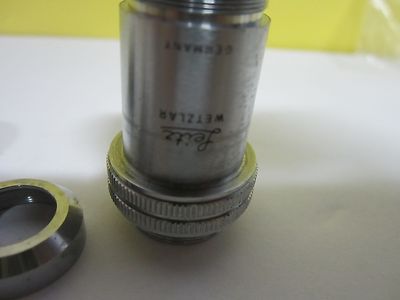 FOR PARTS MICROSCOPE OBJECTIVE L20X LEITZ GERMANY OPTICS AS IS BIN#T7-25